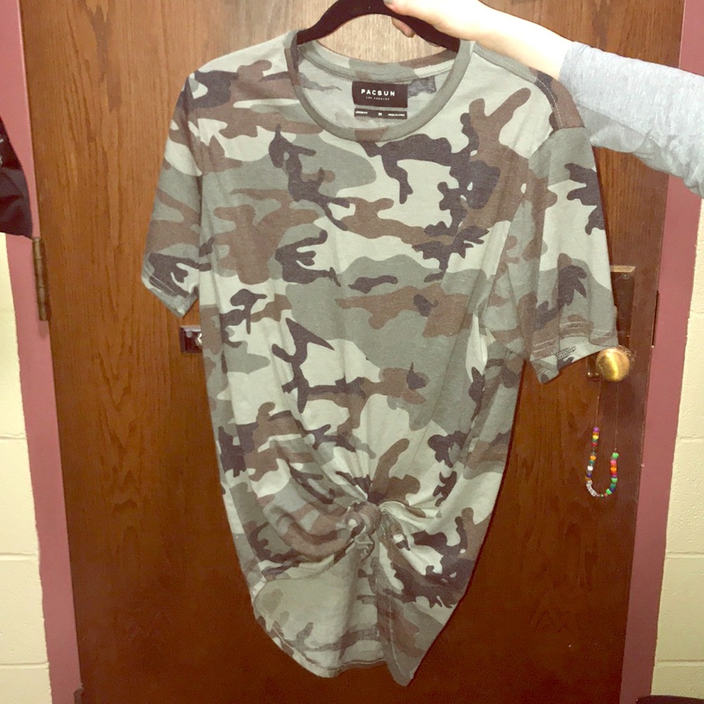 Camouflage Patterned T-Shirt